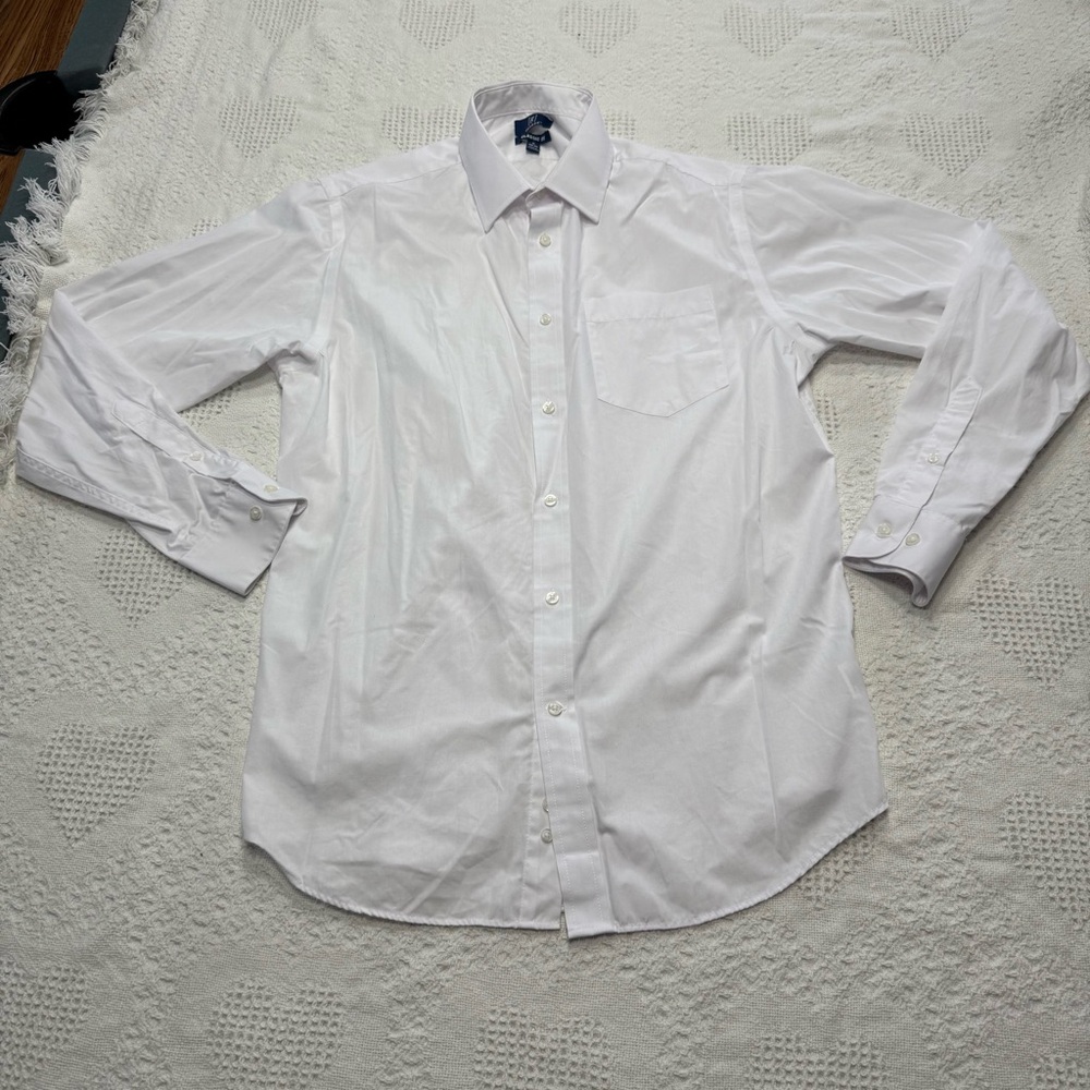 George Classic Fit White Dress Shirt (M 38-40)